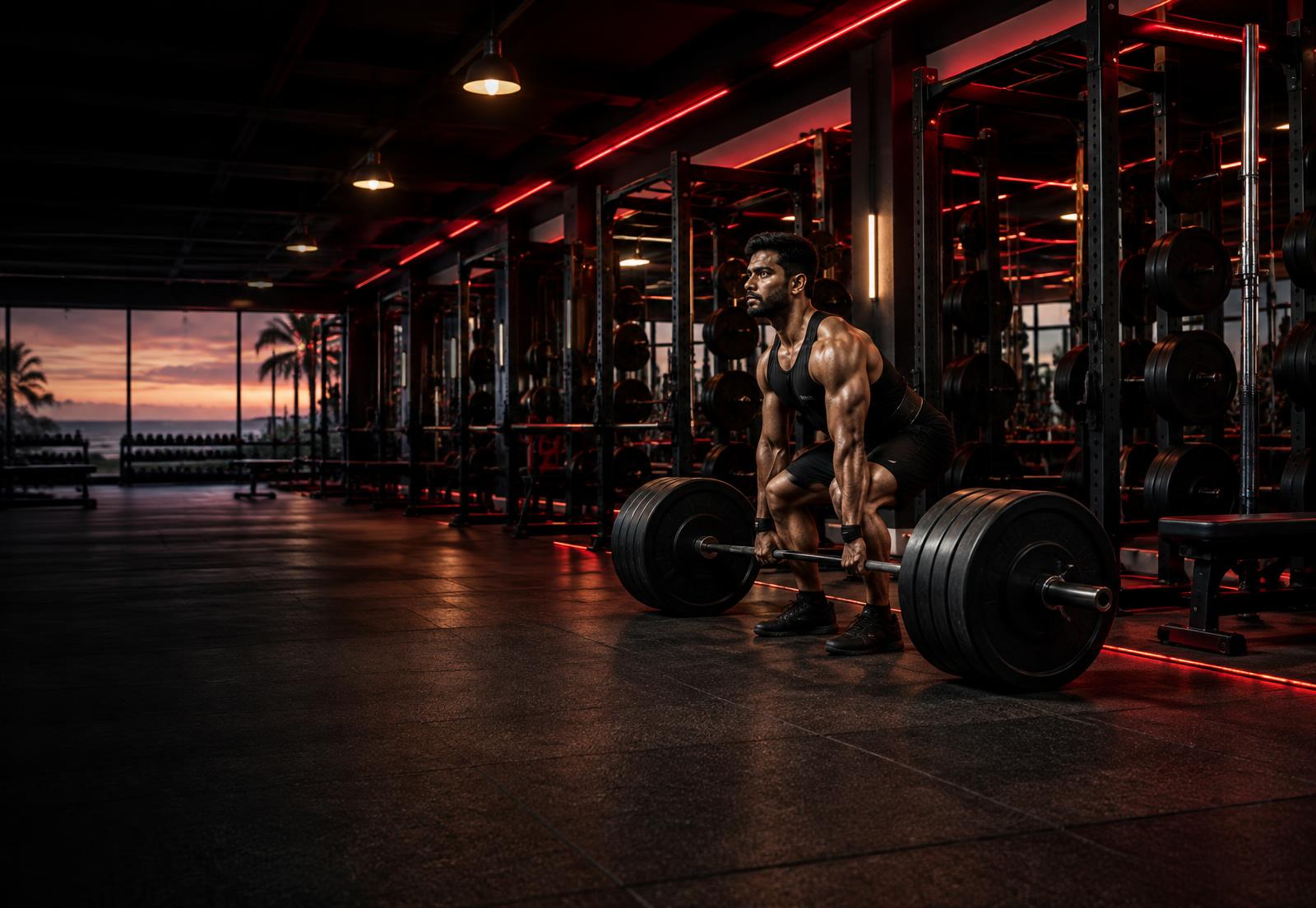 Athlete deadlifting at Vajra Fitness